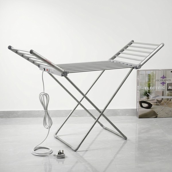 مجفف ملابس كهربائي مجنح قابل للطي