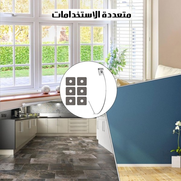 أداة تنظيف النوافذ مزدوج الجانبين قابلة للتمديد