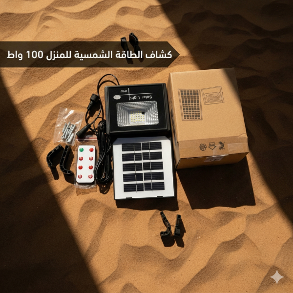 كشاف الطاقة الشمسية للمنزل 100 واط