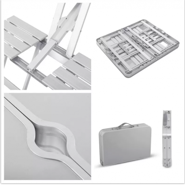 طاولة قابلة للطي مع 4 كراسي