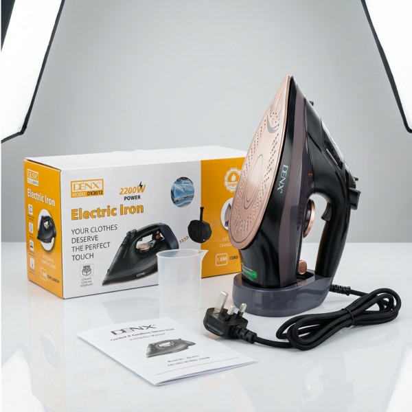 كوايه بخار دينيكس لا سلكية مع قاعدة 2200 واط بضمان عامين