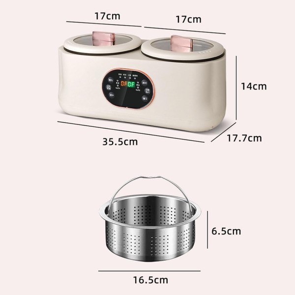 جهاز الطبخ المزدوج الكهربائي دينكس بضمان عامين