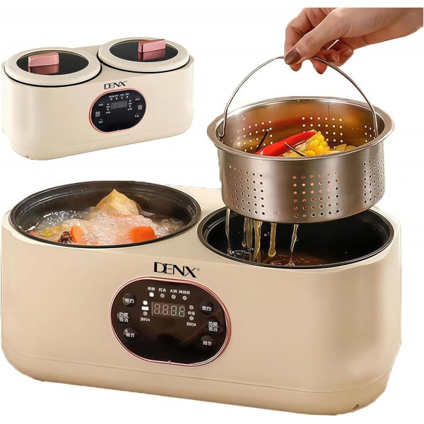 جهاز الطبخ المزدوج الكهربائي دينكس بضمان عامين