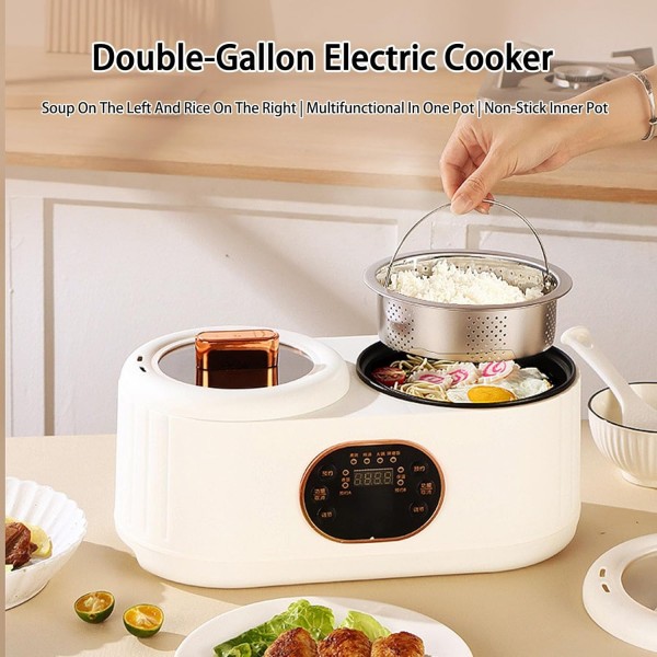 جهاز الطبخ المزدوج الكهربائي دينكس بضمان عامين