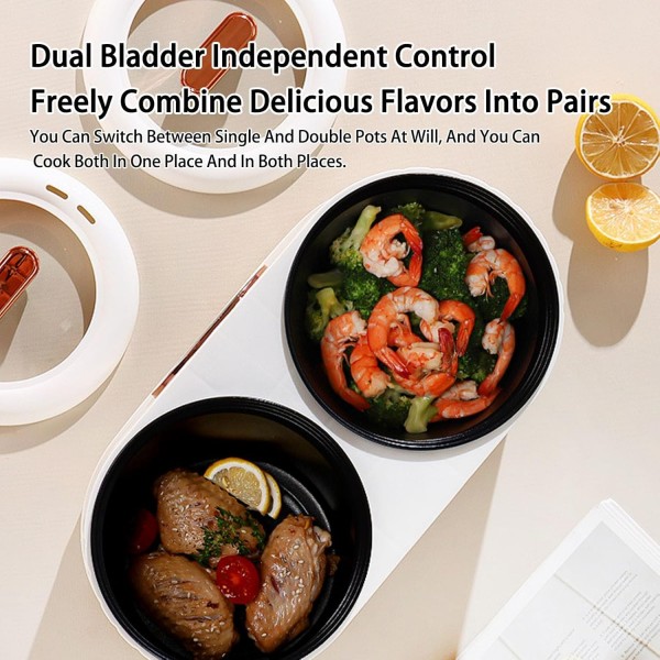 جهاز الطبخ المزدوج الكهربائي دينكس بضمان عامين