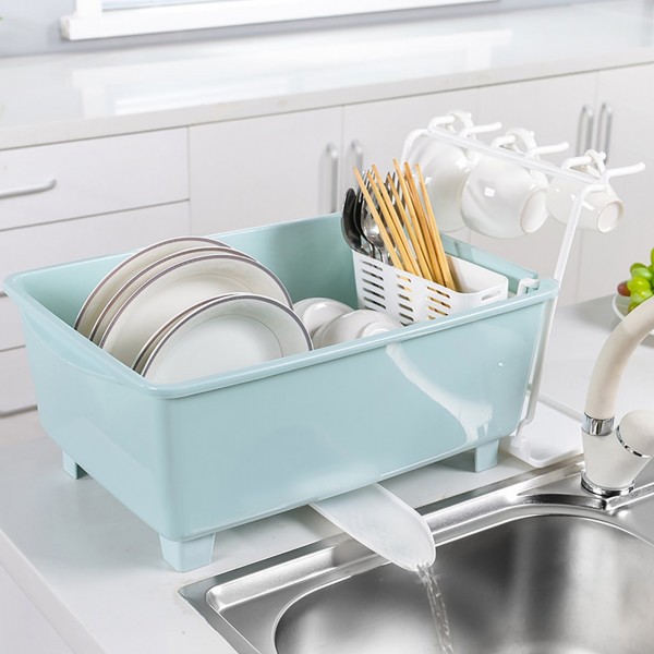 حافظة و منظم الاطباق و المعالق و مصفى للمياة الحديث