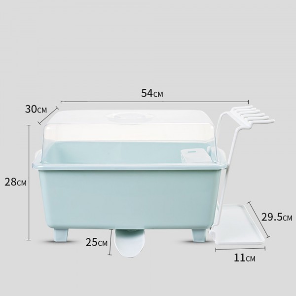 حافظة و منظم الاطباق و المعالق و مصفى للمياة الحديث