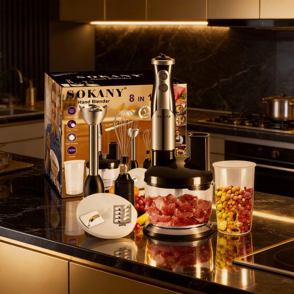 محضر طعام 8 فى 1  بضمان عامين 1800 واط من سوكانى