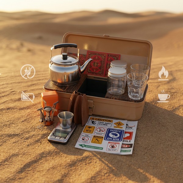 صندوق طقم عزبة الشاى بضمان عامين