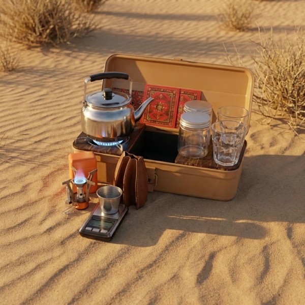 صندوق طقم عزبة الشاى بضمان عامين