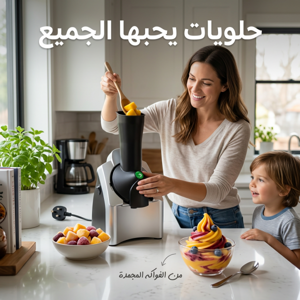 ماكينة صنع الأيس كريم الأحدث بضمان عامين