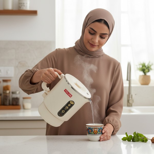 طنجرة طهي كهربائية صغيرة غير لاصقة بسعة 0.8 لتر