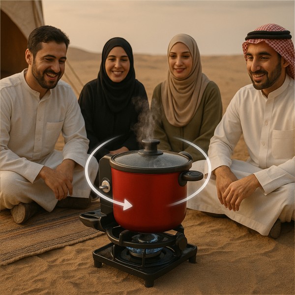 الة طهي و قدر المندى اوتوماتيكية متعددة الوظائف 6 دورات في الدقيقة