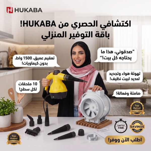 عرض التوفير منظف البخار بـ 10 قطع مع شفاط ومروحة متنقلة
