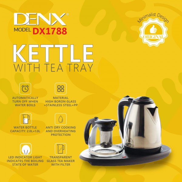 طقم غلاية علي قاعدة مع ابريق شاي هدية