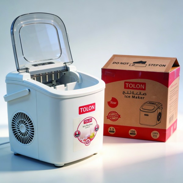 ماكينة ثلج محمولة سريعة 9 مكعبات بضمان عامين