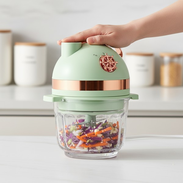 قطاعة ومفرمة  500 واط بضمان عامين 8 شفرات