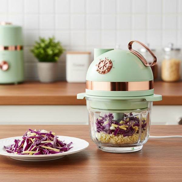 قطاعة ومفرمة  500 واط بضمان عامين 8 شفرات