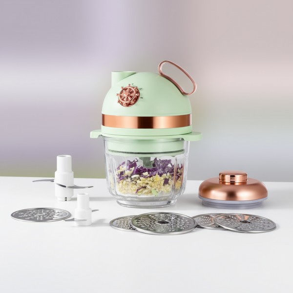 قطاعة ومفرمة  500 واط بضمان عامين 8 شفرات