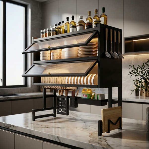 منظم و مجفف اطباق و المطبخ 2 دور