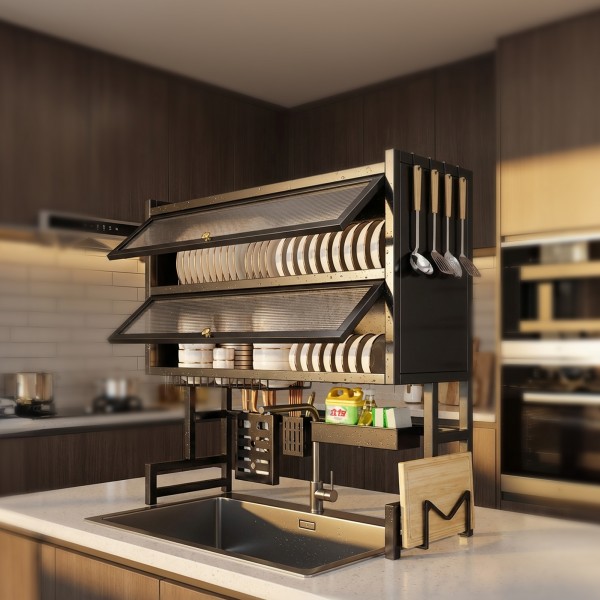 منظم و مجفف اطباق و المطبخ 2 دور