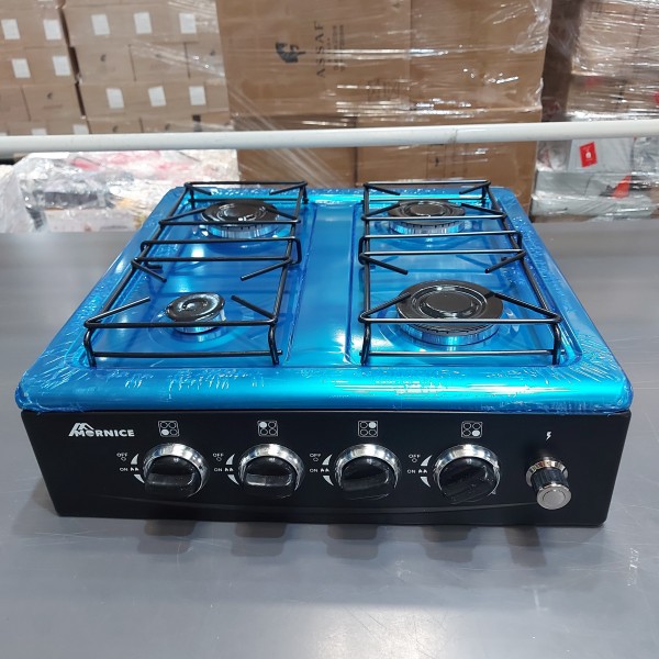 موقد غاز 4 عين مع أستاند الموقد متعدد ألاستخدام بضمان عامين