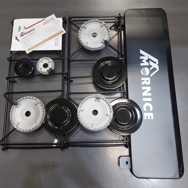 موقد غاز 4 عين مع أستاند الموقد متعدد ألاستخدام بضمان عامين