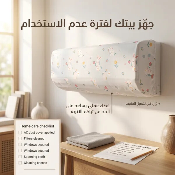 غطاء كفر حماية المكيف ضد الغبار و الاتربة عملي وممتاز لحماية المكيفات