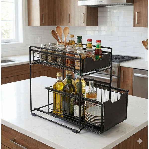 منظم اطباق و ادوات المطبخ العملى