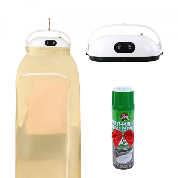 عرض مجفف الملابس المحمول الكهربائي السحري 2 في 1 منظف الفوم هدية