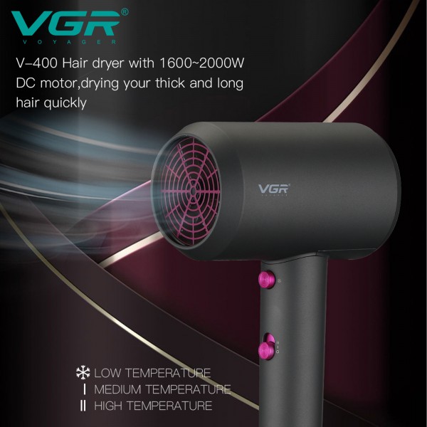 1 X 3 مجفف الشعر الاحترافي VGR V 400 2000 واط