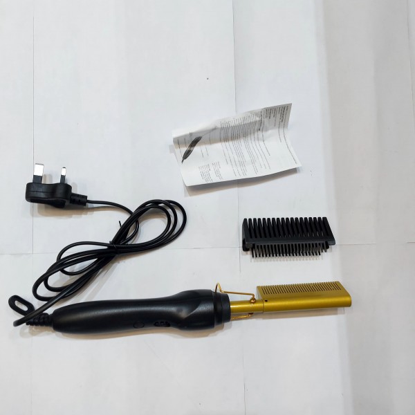مشط حراري لفرد الشعر واللحية