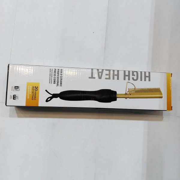 مشط حراري لفرد الشعر واللحية