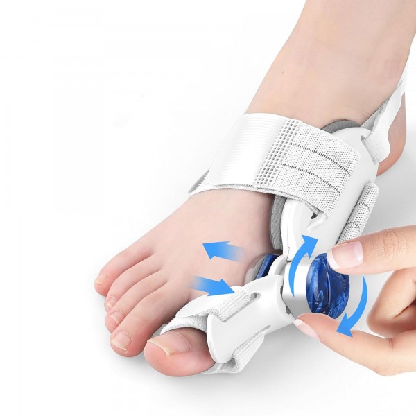 مصحح إبهام القدم القابل للتعديل للنساء والرجال