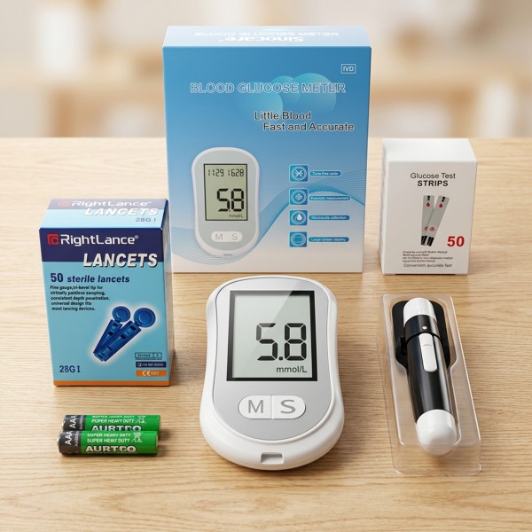 جهاز قياس السكر في الدم المتطور المحمول