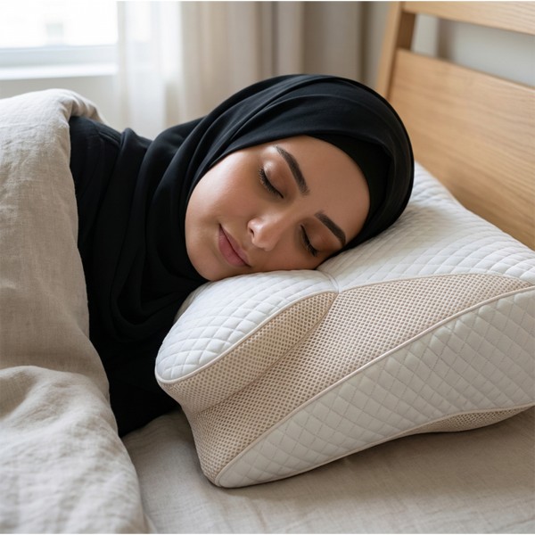 وسادة الفراشة للرقبة بتصميم مريح لتخفيف الآلام أثناء النوم