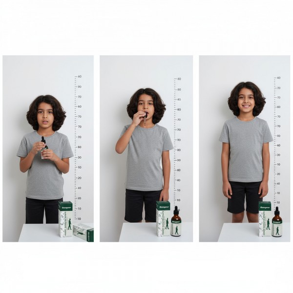 قطرات تعزيز الطول من مكونات طبيعية