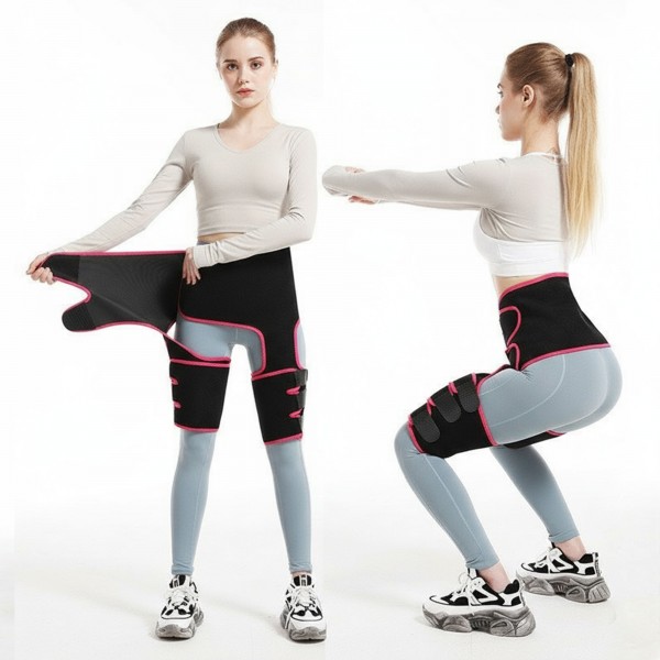 عرض 2 قطعة من الحزام الرياضي قابل للتعديل لتنحيف البطن والساق