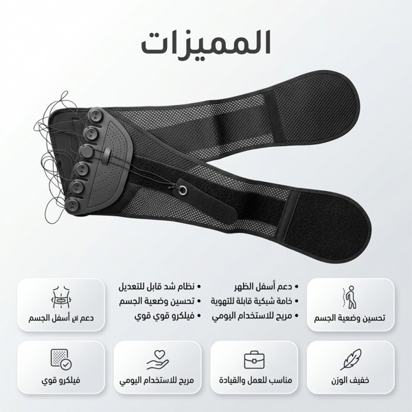 دعامة الظهر القابلة للتمدد STOLL لدعم أسفل الظهر