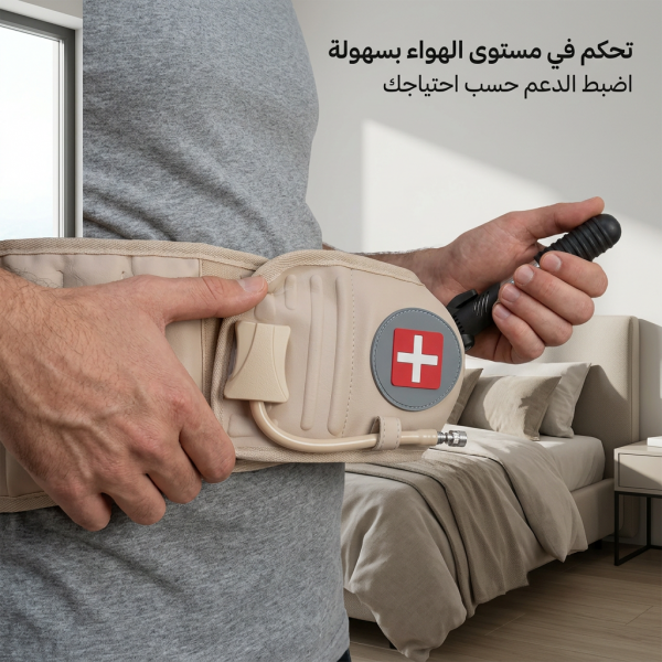 حزام دعم أسفل الظهر للرجال والنساء لتخفيف آلام أسفل الظهر