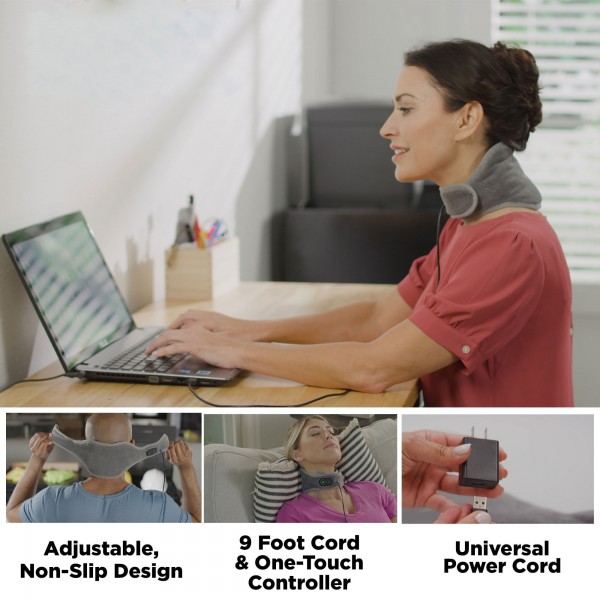 دعامة الرقبة الحرارية لتخفيف الالام الرقبة والتصلب واسترخاء العضلات