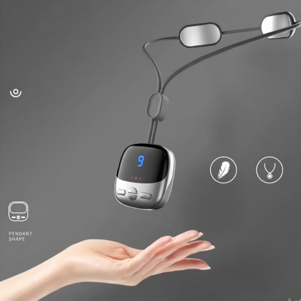 جهاز التدليك الذكي المحمول لتخفيف الالام فقرات الرقبة - لون فضي - ضمان سنة