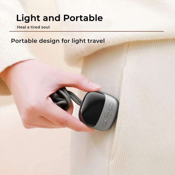 جهاز التدليك الذكي المحمول لتخفيف الالام فقرات الرقبة - لون فضي - ضمان سنة