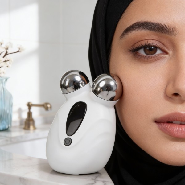 جهاز تدليك كهربائي مع رأس على شكل حرف V لشد الوجه