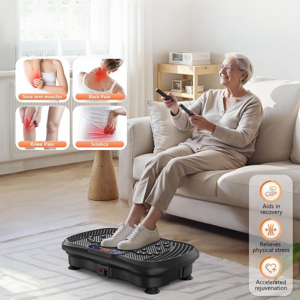 منصة الرشاقة الذكية 99 سرعة - جهاز اهتزاز الجسم بالكامل لحرق الدهون، شد العضلات والاسترخاء