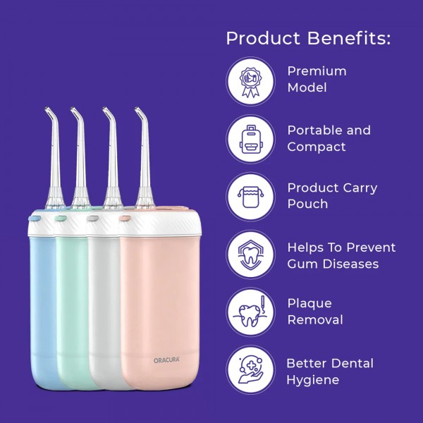 جهاز تنظيف الأسنان بالماء المحمول القابل لإعادة الشحن والمقاوم للماء