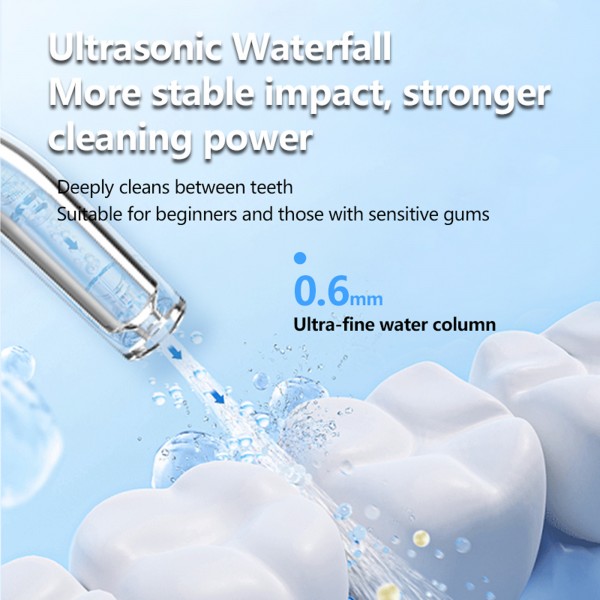 جهاز تنظيف الأسنان بالماء المحمول القابل لإعادة الشحن والمقاوم للماء