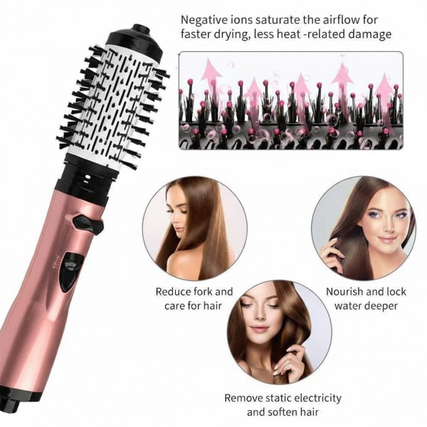 فرشاة التصفيف الدوارة ,2 في 1 LAC, ضمان عام