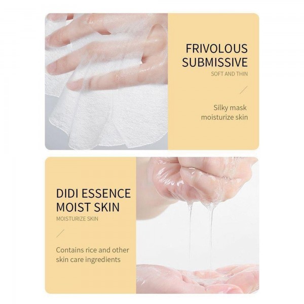 قناع الأرز الياباني الفاخر ترطيب وتفتيح فوري