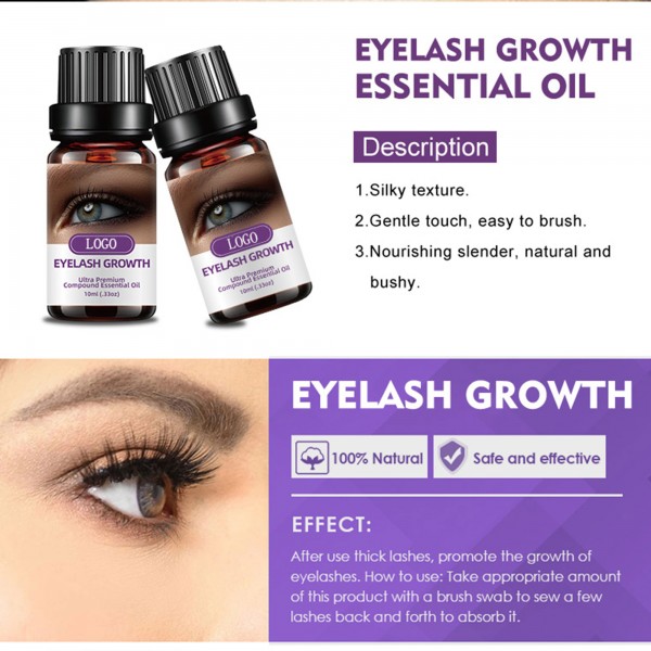 زيت طبيعي لنمو وتكثيف الرموش